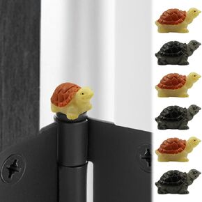 Cute Tortoise Hinge Heads Decorative Topper - Turtle Miniature Hinge Head Home Decoration - Animal Magnetic Hinge Head Toppers (Mixed, Set of 6)