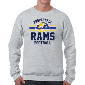 Team Fan Apparel NFL Adult Property Of Crewneck Fleece Sweatshirt - Men & Women - Stay Warm & Represent Your Team in Style