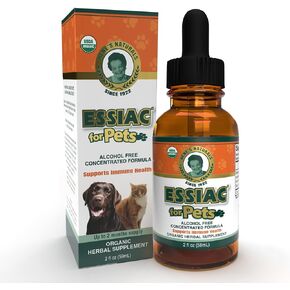 Essiac for Pets | USDA Organic | Daily Drops for Immune Support and Longevity | Pre-Measured Dropper | Alcohol Free Concentrated Formula | 2oz (59ml)