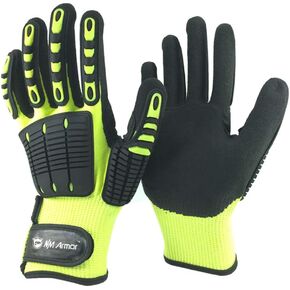 Anti-Vibration Heavy Duty Safety Work Gloves,Cut Resistant Safety Impact Glove.