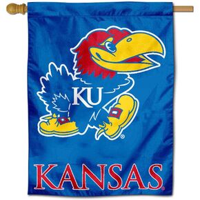 University of Kansas Jayhawks House flag