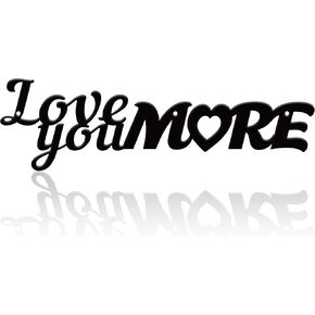 Graduation Gifts Love You More Sign Inspirational Gifts for Men 12x3.5 Inch Love You More Wall Decor Encouragement Gifts for Men House Gifts for New Home Inspire Me Home Decor Christmas Hanging Decor for Bedroom