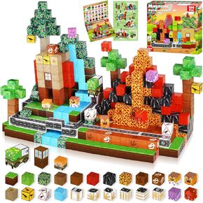 Goody King Magnetic Blocks 100pcs – Preschool Toys for Boys & Girls Age 3-4 4-5 5-6 6-7 7-8, Toys for Boys 5-7 Magnetic Building Blocks STEM Montessori Stacking Toy