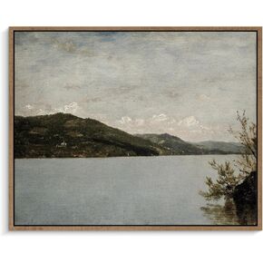 Pigort Vintage Farmhouse Wall Decor Vintage Landscape Canvas Home Decor Office Farmhouse Bathroom Decor Rustic Farmhouse Bedroom Wall Decor, Retro Room Decor 8x10in