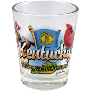Kentucky Blue Grass State Elements Shot Glass