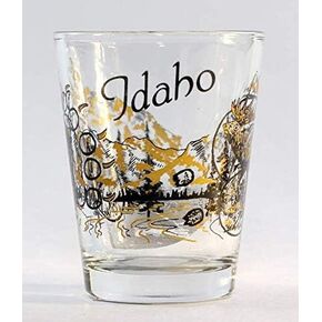 Idaho Wilderness Elk & Bear Shot Glass