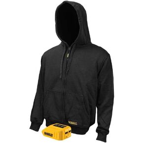 DEWALT DCHJ067B-XL 20V/12V MAX Bare Hooded Heated Jacket, Black, X-Large