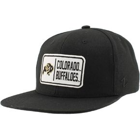 ZHATS Standard NCAA Officially Licensed Hat Flat Snapback Z11 Defer Black, One Size