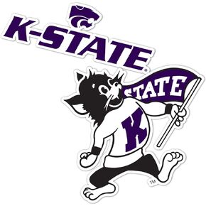 Desert Cactus Kansas State University Stickers Wildcats K-State Vinyl Decal Laptop Water Bottle Car Scrapbook (4 Inch Set VB)