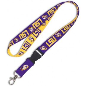 Wincraft NCAA Louisiana State University 88618012 Lanyard with Detachable Buckle, 3/4"