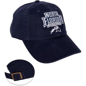 Desert Cactus University of North Florida Baseball Hat UNF Ospreys Brimmed Embroirderd Hats Cap Adjustable Cloth Strap Adult (Style A) Blue