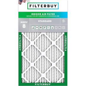 Filterbuy 12x25x1 Air Filter MERV 8 Dust Defense (1-Pack), Pleated HVAC AC Furnace Air Filters Replacement (Actual Size: 11.75 x 24.75 x 0.75 Inches)