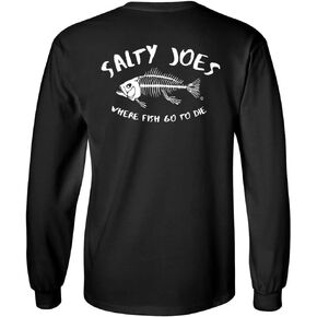 SALTY JOES Men's Graphic Long Sleeve Cotton Tees in Regular, Big & Tall