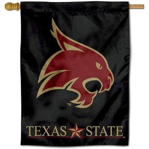 Texas State Bobcats House Flag Banner