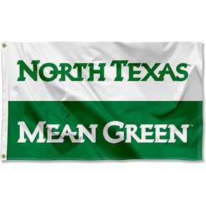 North Texas Mean Green UNT University Large College Flag