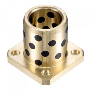 uxcell Sleeve Bearings 20mm Bore 28mm OD 20mm Length Square Flanged Wrapped Oilless Bushings