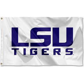 College Flags & Banners Co. Louisiana State LSU Tigers White Flag