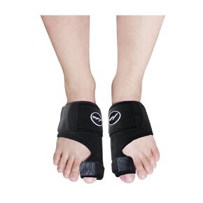Toe Straightener Foot Brace - Adjustable Foot Wrap and Big Toe Brace to Correct Toes - Bunion Corrector for Men & Women by Dr Arthritis (Pink)
