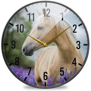 Blueangle Mexican Ceramic Tile Pattern Wall Clock for Living Room Bedroom Office Home Decorations (12 Inch)