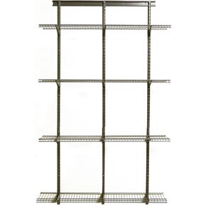 مجموعة أدوات تنظيم الأغراض القابلة للتعديل من ClosetMaid 52845 ShelfTrack، مقاس 10.16 سم × 30.48 سم، نيكل in Kuwait