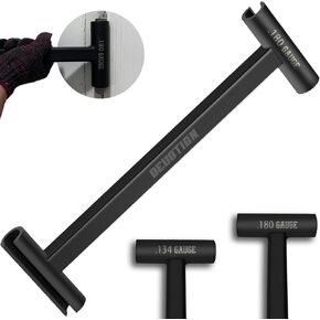 Door Hinge Adjustment Tool for .134 and .180 Gauge Commercial Hinge Bender, Double Head Long Handle Hinge Bender, Heavy Weight Door Adjustment Tool for Precision Door Hinge Alignment