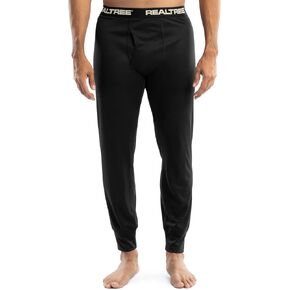 Realtree Men's Polyester Performance Baselayer Thermal Underwear Long Johns Bottom