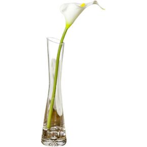 20cm Clear Bud Vase Small Glass Flower Vase Vintage Wedding Table Decor Single Stem Vase for Home Office Wedding Decor
