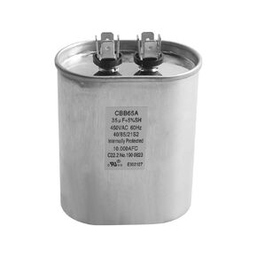 2024 Upgrade 97F9612 35uf 450VAC 60Hz Dual Run Circular Start Capacitor for United States Standard AC Motors.Compatible with GE/Genteq Z97F9612 97F9612F Capacitors.