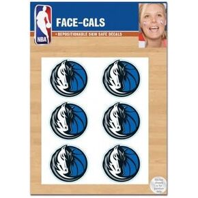 Wincraft NBA Dallas Mavericks Face Tattoos, Team Colors, One Size
