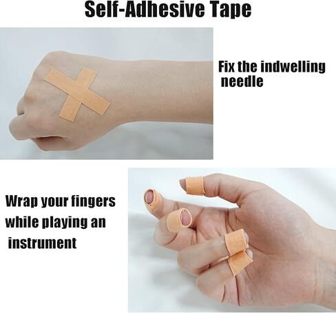 شريط لاصق ذاتي، شريط لاصق بلون الجلد، شريط جراحي قابل للتنفس للعناية بالجروح الرياضية (2.5 سم * 5 م) in Kuwait
