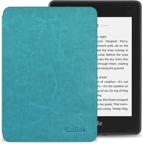 US-K11-CoBak Case for All New Kindle 10th Generation 2019 Released - Will Not Fit Kindle Paperwhite or Kindle Oasis，Premium PU Leather Smart Cover with Auto Sleep and Wake,Black in Saudi Arabia