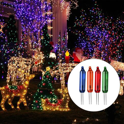 Ruisita 240 Pieces Multi Color Mini Christmas 2.5 Volt Replacement Light Bulbs for Christmas Trees Decorations in Saudi Arabia