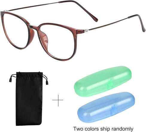 Blue Light Blocking Computer Glasses Unisex Anti Eyestrain Computer Game Reading Glasses for Men Lightweight Anti-fatigue Reading Glasses Anti Glare UV Filter Retro Round Frame TV Phone Eyeglasses in Saudi Arabia