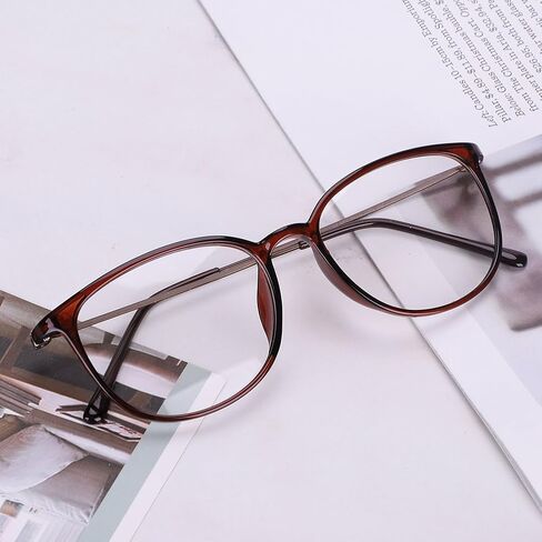 Blue Light Blocking Computer Glasses Unisex Anti Eyestrain Computer Game Reading Glasses for Men Lightweight Anti-fatigue Reading Glasses Anti Glare UV Filter Retro Round Frame TV Phone Eyeglasses in Saudi Arabia