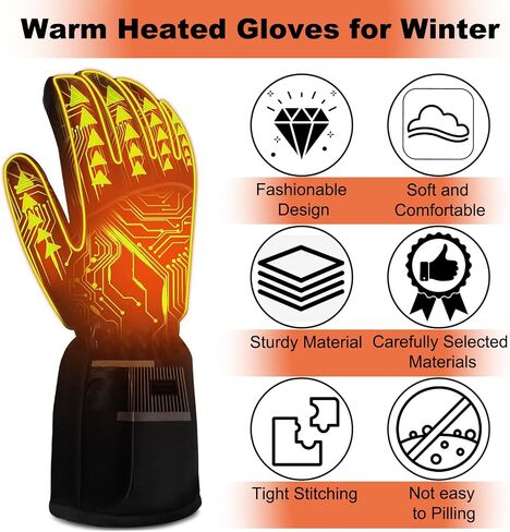Omeyo Heated Gloves for Men Women, Winter Gloves (M) in Saudi Arabia