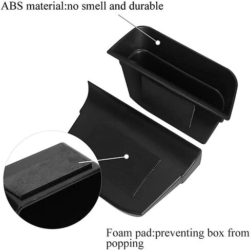 Vesul 4pcs Door Side Storage Box Compatible with Ford Fusion 2013 2014 2015 2016 2017 2018 2019 2020 Armrest Phone Container Door Organizer Handle Pocket ABS Tray Insert Glove Pallet in Saudi Arabia