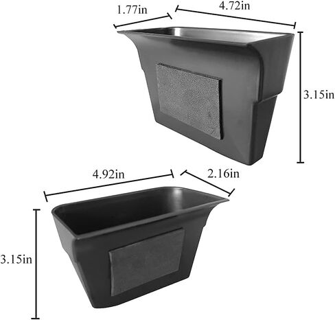 Vesul 4pcs Door Side Storage Box Compatible with Ford Fusion 2013 2014 2015 2016 2017 2018 2019 2020 Armrest Phone Container Door Organizer Handle Pocket ABS Tray Insert Glove Pallet in Saudi Arabia