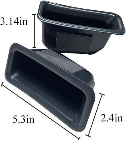 Vesul 4 قطع صندوق تخزين جانبي للباب متوافق مع Ford Fusion 2013 2014 2015 2016 2017 2018 2019 2020 مسند الذراع حاوية الهاتف منظم الباب مقبض جيب ABS صينية إدراج قفاز البليت in Kuwait