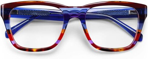 eyebobs - Kvetcher | Premium Reading Glasses for Men and Women | Square Frame for Wide Faces | Available in 0.0x - 4.0x in Saudi Arabia