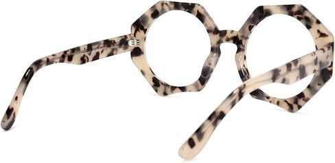 Zeelool Readers Thick Oversized Geometric Reading Eyeglasses for Women with Standard Anti-Reflective Coating Hugh ZOP01887 in Saudi Arabia