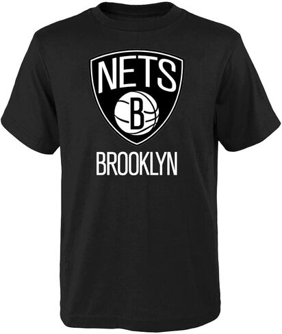 تي شيرت Outerstuff Brooklyn Nets للأطفال مقاس 4-7 بشعار الفريق الأساسي in Saudi Arabia