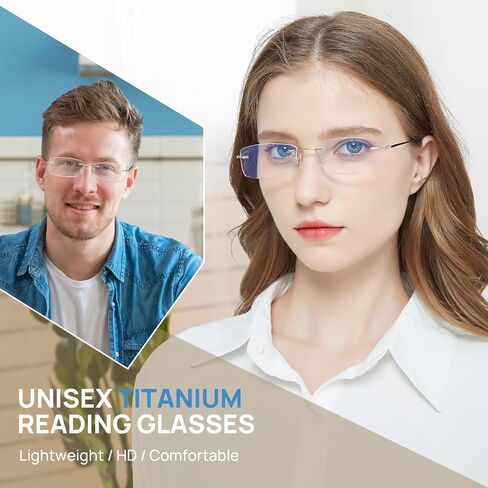 MARE AZZURO Lightweight Reading Glasses Men Women Titanium Readers 1.0 1.25 1.5 1.75 2.0 2.5 2.75 3.0 3.5 4.0 5.0 6.0 in Kuwait