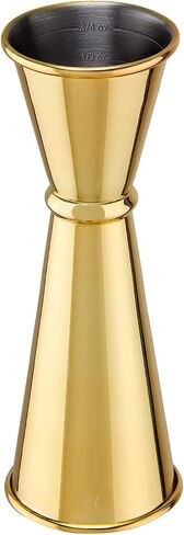 304 Stainless Steel Cocktail Double Jigger Japanese Style Measuring Oz Cup Bar Tool Shot for Bartending Bartender Jiggers Ounce Measurements Alcohol Drink Markings (1oz/2oz, Rose gold) in Saudi Arabia