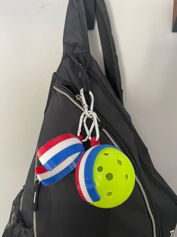 Hold My Ballz Pickleball Holder | Easy to Clip Pickleball to Bags, Nets, or Fences | 2-Pack | Pickleball Gift | HoldMyBallz | Pickleballs Not Included (Blue) in Saudi Arabia