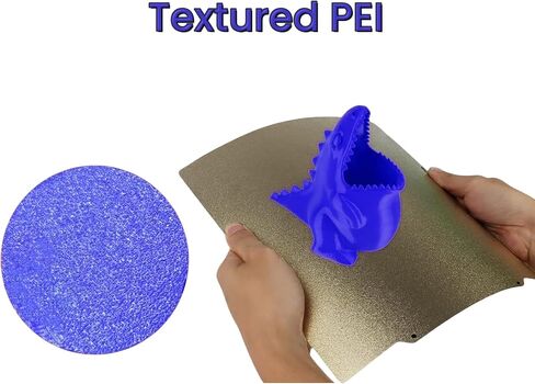 Build Plate Double Sided Coated for Cr-10 S5 Textured PEI Sheet Flexible Spring Steel Build Plate for Cr-10 S5 3D Printer (510 * 510(Carbon Fiber PET+Textured PEI)) in Saudi Arabia