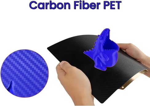 Build Plate Double Sided Coated for Cr-10 S5 Textured PEI Sheet Flexible Spring Steel Build Plate for Cr-10 S5 3D Printer (510 * 510(Carbon Fiber PET+Textured PEI)) in Saudi Arabia
