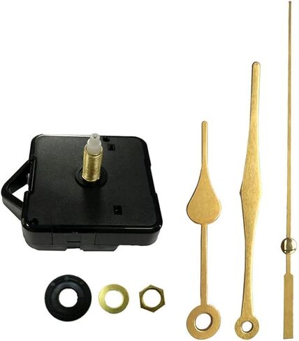 1 مجموعة الذهب الصمت حركة ساعة الكوارتز الصامتة آلية الساعة الصامتة رمح قصير استبدال أطقم الساعة أجزاء آلية حركات ساعة الحائط مع 3 أيدي لا بطارية ، أجهزة الساعة ، حركات الساعة in Kuwait