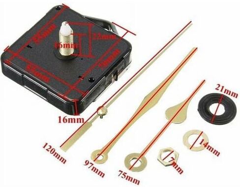 1 مجموعة الذهب الصمت حركة ساعة الكوارتز الصامتة آلية الساعة الصامتة رمح قصير استبدال أطقم الساعة أجزاء آلية حركات ساعة الحائط مع 3 أيدي لا بطارية ، أجهزة الساعة ، حركات الساعة in Kuwait