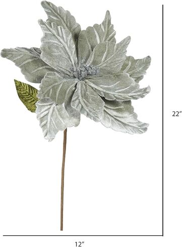 Vickerman 22" Mauve Poinsettia Artificial Christmas Flower, 6 per Bag in Saudi Arabia