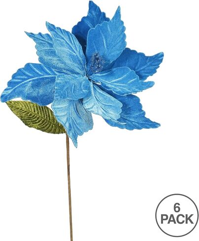 Vickerman 22" Mauve Poinsettia Artificial Christmas Flower, 6 per Bag in Saudi Arabia